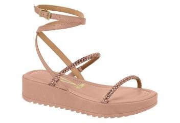 Sandalia Strass Nude Con Correa Doble Vizzano Coqueterias Zapatos