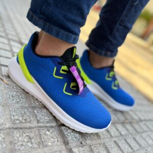 Zapatilla deportiva de Hombre Azul Fluor - Imagen 3