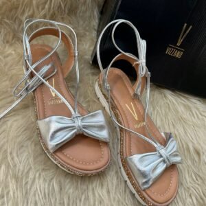 Sandalia Moño con Strass Plata - Imagen 3