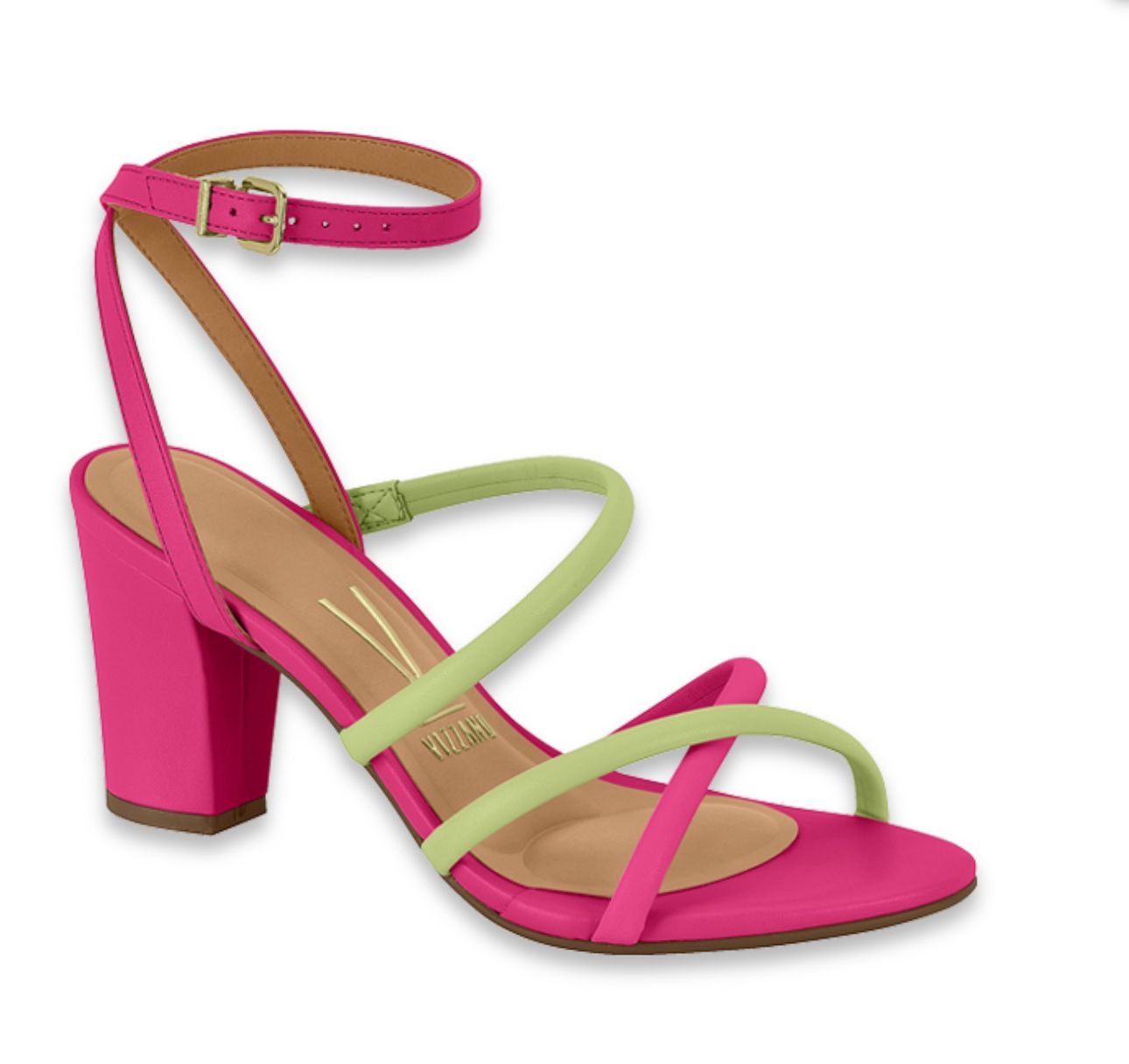 Sandalia de Mujer Vizzano Tiras Colores Fucsia
