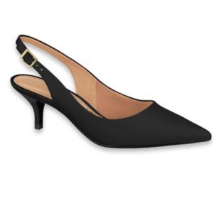 Zapato de Mujer Negro Vizzano Ecocuero con Abertura - Imagen 1