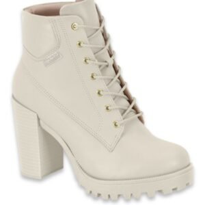 Bota Borcego con Plataforma de Mujer Crema - Imagen 1