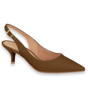 Zapato de Mujer Chocolate Vizzano Ecocuero con Abertura