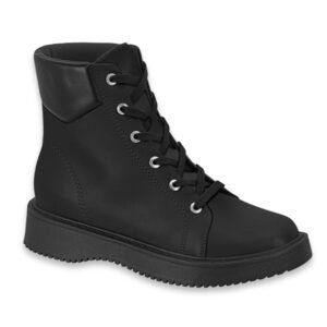 Botita Borcego de Mujer Moleca Negro Ecocuero