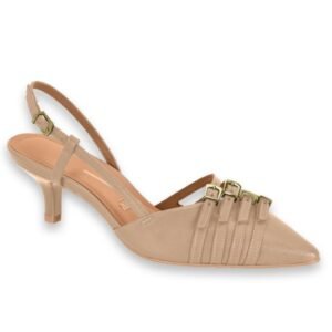 Zapato Stiletto Vizzano 3 Correas Beige - Imagen 1
