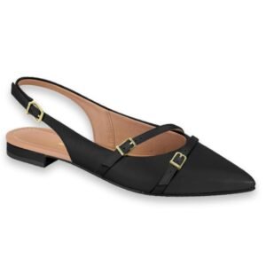 Chatita Stilettos Vizzano Doble Correa Negro