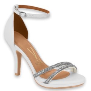 Sandalia de Mujer Vizzano con Piedras Blanco - Imagen 1