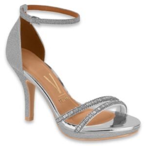 Sandalia de Mujer Vizzano con Piedras Plateado - Imagen 1