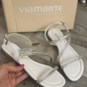 Chatita de Mujer Vm Strass Blanco - Imagen 1