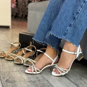 6442-112-30100 Sandalia de Mujer Vizzano con Brillos Blanco - Imagen 2