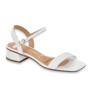 6454-111-7286 Sandalia Taco Bajito de Mujer Vizzano Blanco