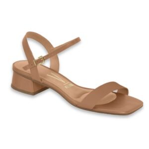 6454-111-7286 Sandalia Taco Bajito de Mujer Vizzano Camel - Imagen 1