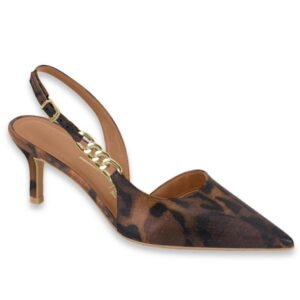 Stiletto de Mujer Semi Abierto con Cadenita Carey