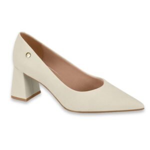 Stiletto de Mujer Vizzano Taco Triangulo Crema