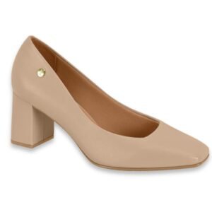 Zapato Vizzano de Mujer Taco y Punta Cuadrada Beige