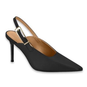 Stilettos Vizzano Negro cpnTaco 9 cm con Hebilla
