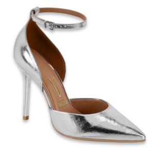 Stilettos Vizzano Taco de 10 cm Plateado - Imagen 1