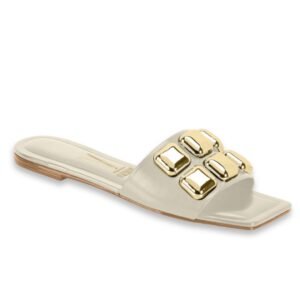 Chatita Vizzano Crema Detalles Dorados