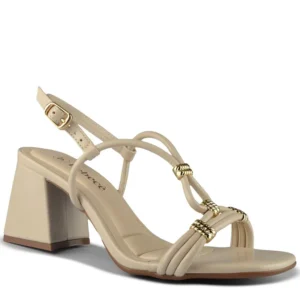 Sandalia de Mujer Brasilera Bebece Crema