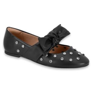 Chatita Ballerinas Vizzano Negro Tachas