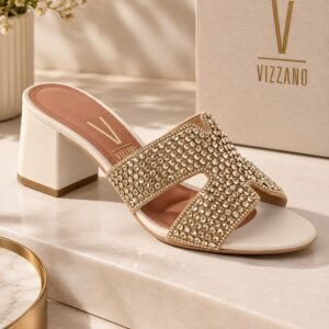 Zueco Vizzano Strass Dorado - Imagen 1