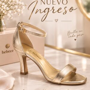 Sandalia Bebece de Mujer Dorado